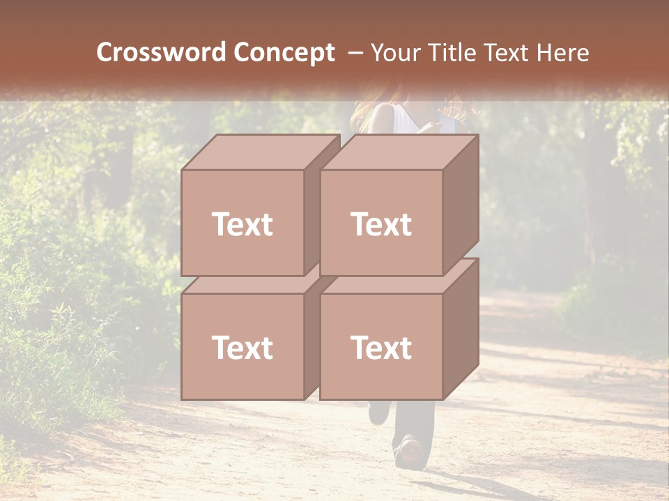 Shape Legs Road PowerPoint Template