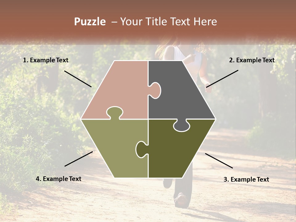 Shape Legs Road PowerPoint Template