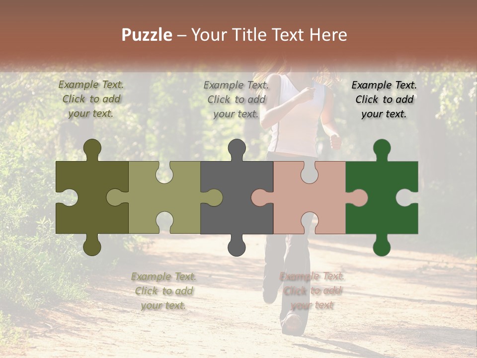 Shape Legs Road PowerPoint Template