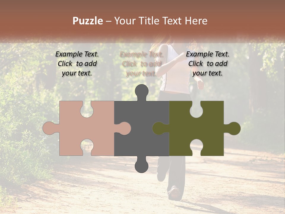 Shape Legs Road PowerPoint Template