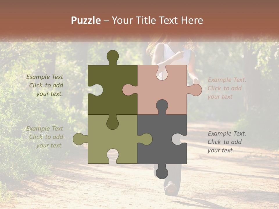 Shape Legs Road PowerPoint Template