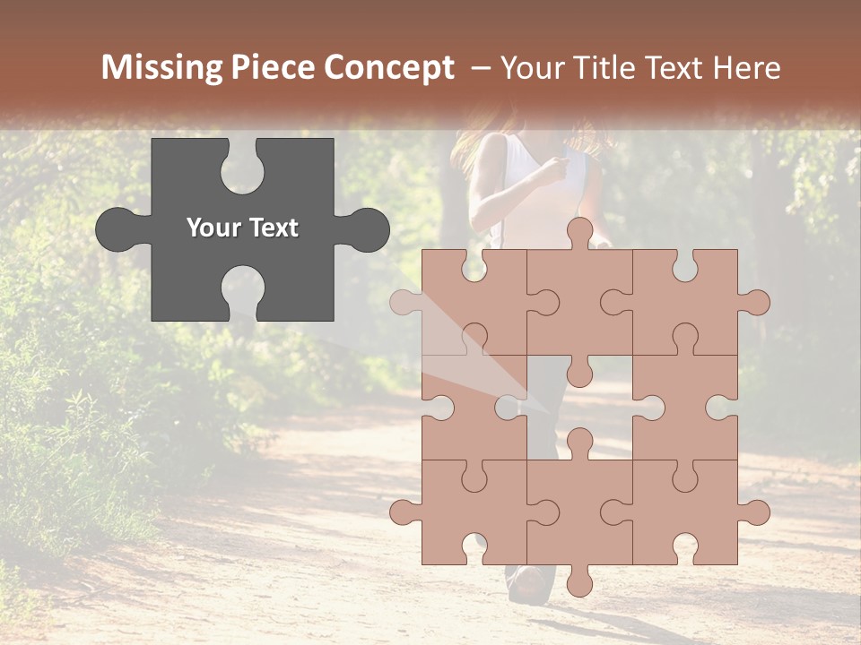 Shape Legs Road PowerPoint Template