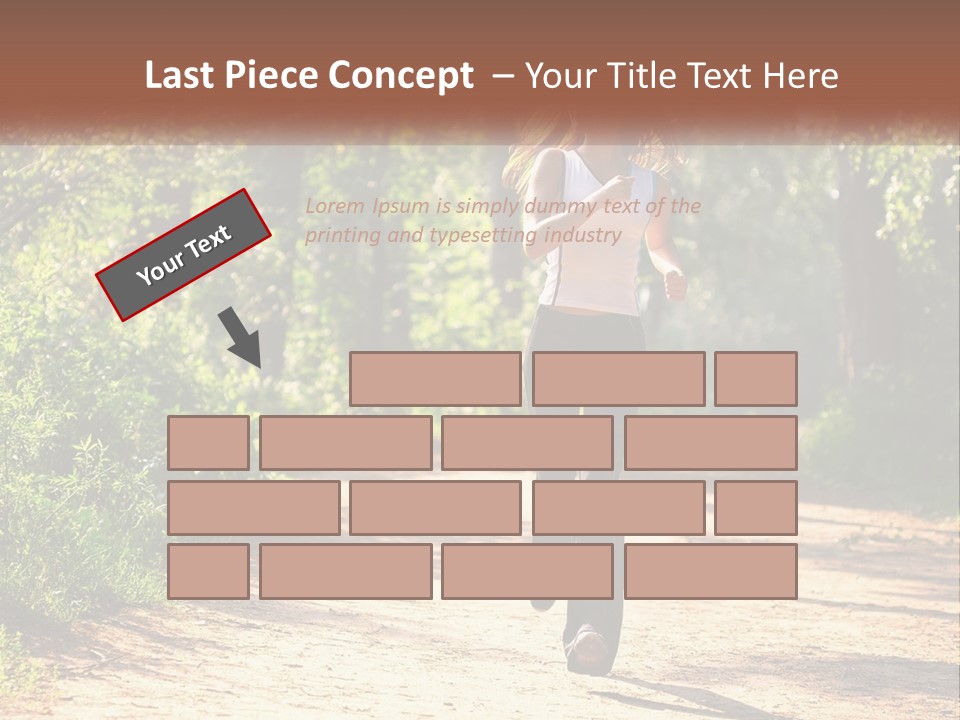 Shape Legs Road PowerPoint Template