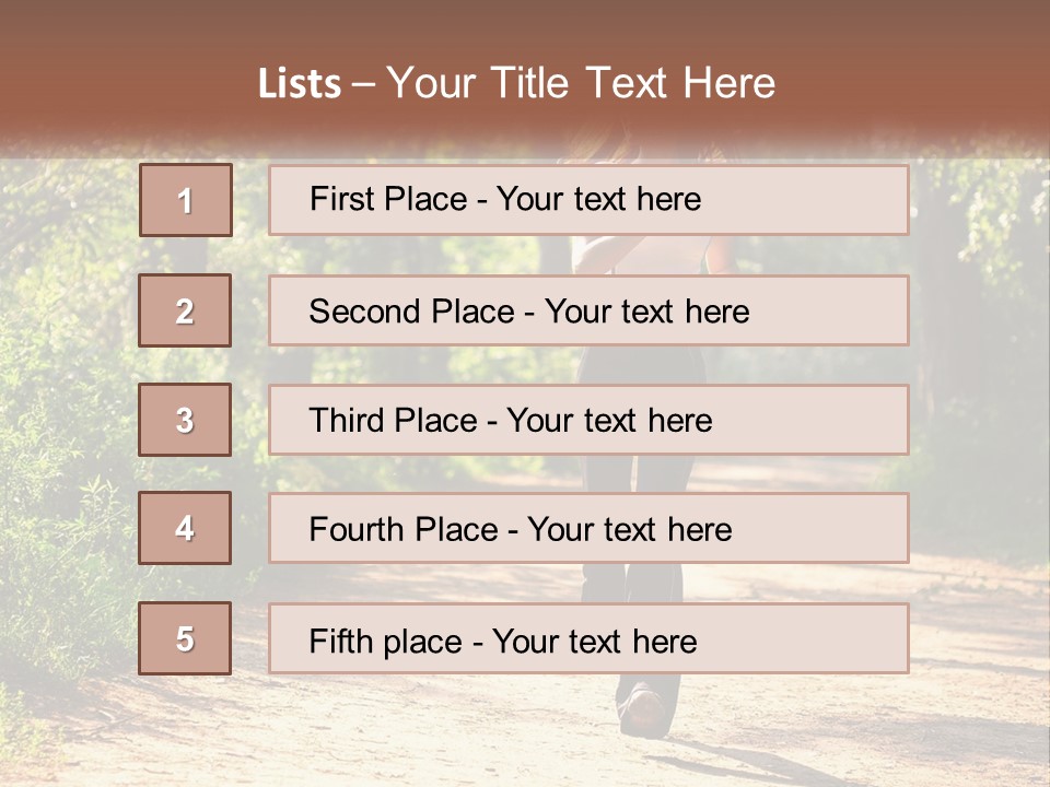 Shape Legs Road PowerPoint Template