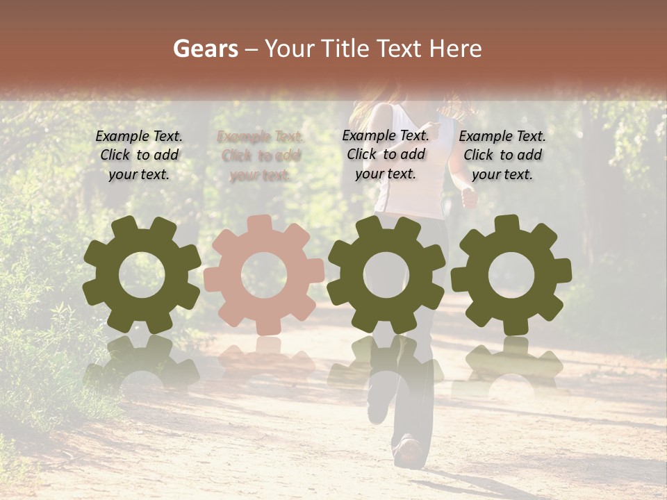 Shape Legs Road PowerPoint Template