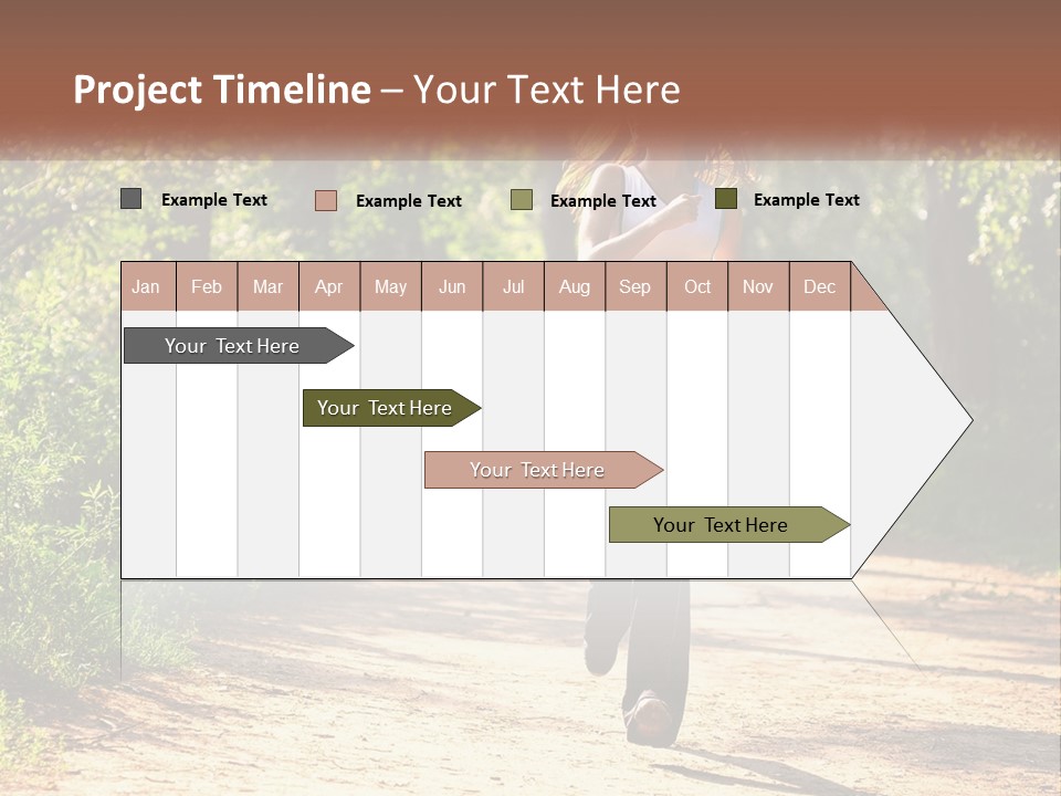 Shape Legs Road PowerPoint Template