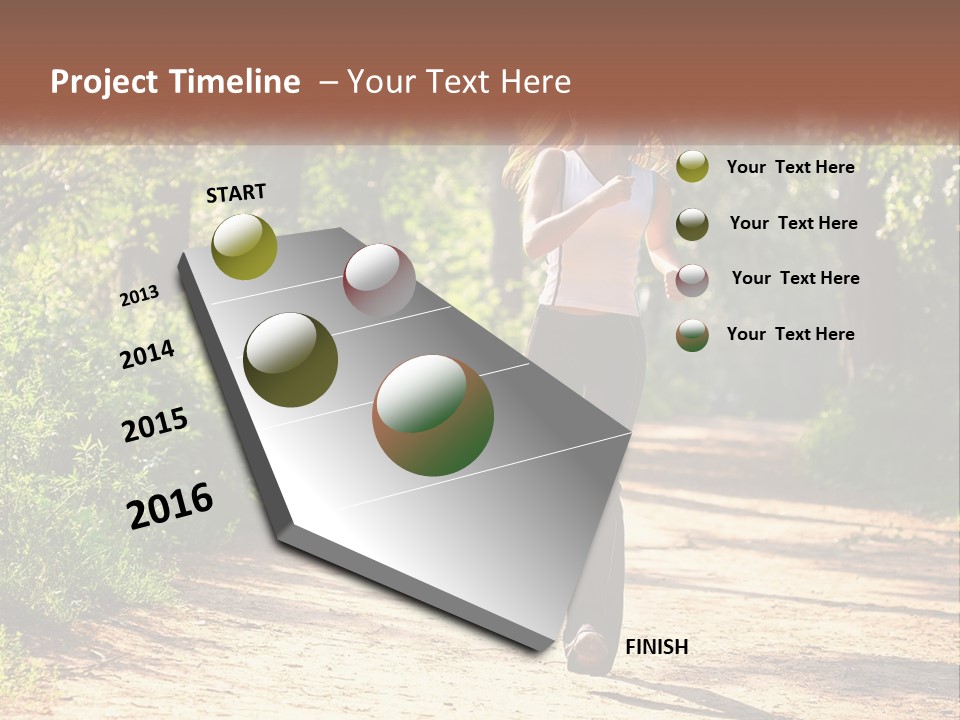 Shape Legs Road PowerPoint Template