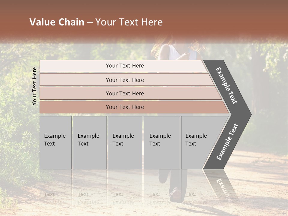Shape Legs Road PowerPoint Template