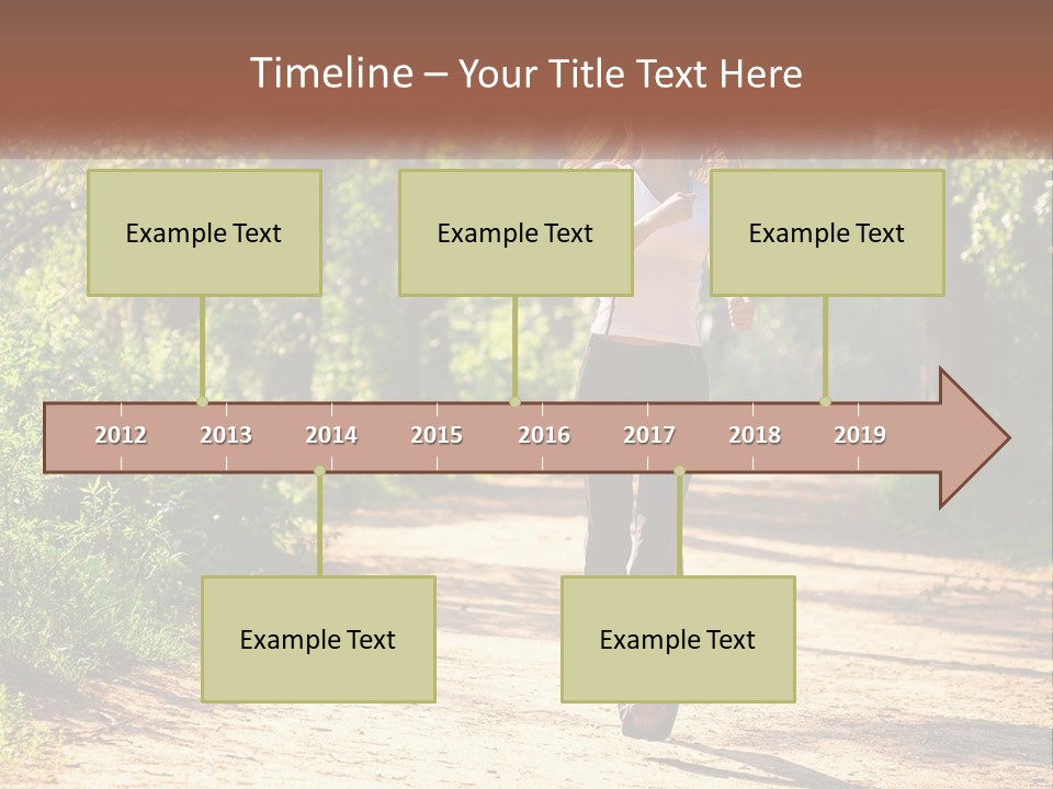 Shape Legs Road PowerPoint Template