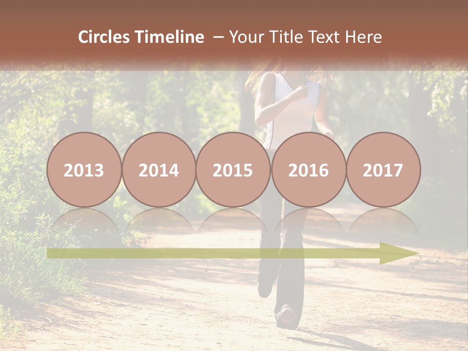 Shape Legs Road PowerPoint Template