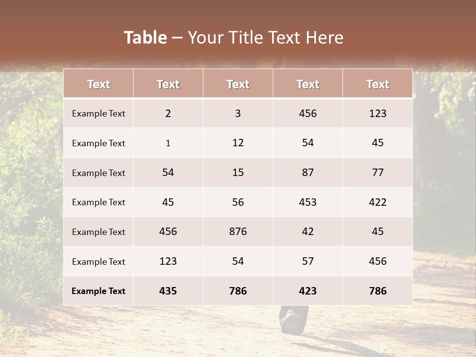 Shape Legs Road PowerPoint Template