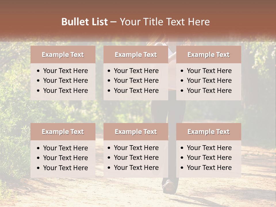 Shape Legs Road PowerPoint Template