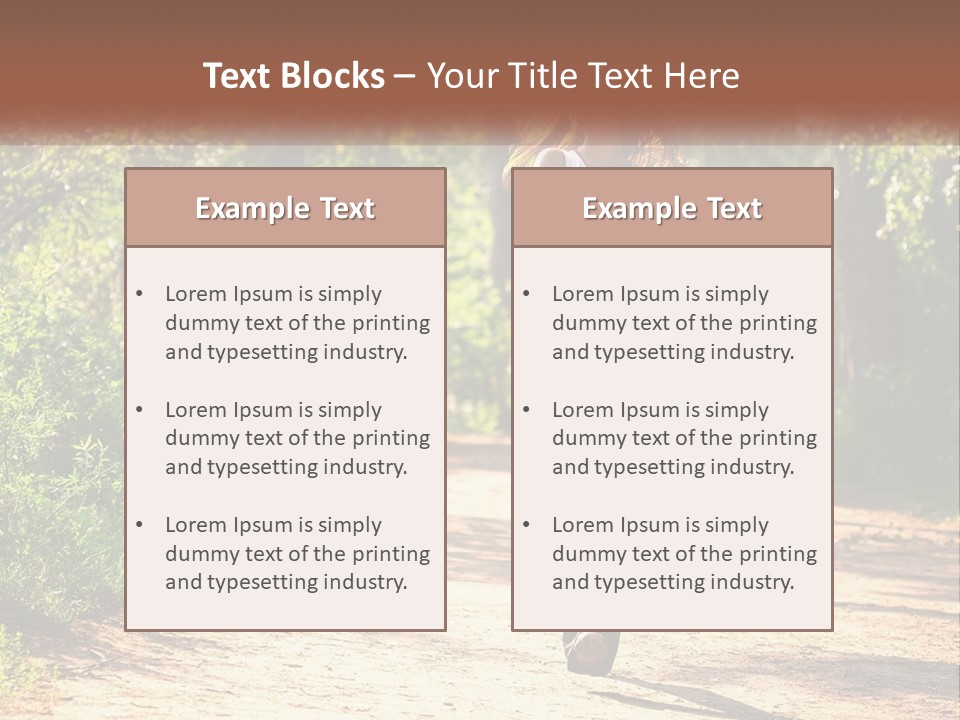 Shape Legs Road PowerPoint Template