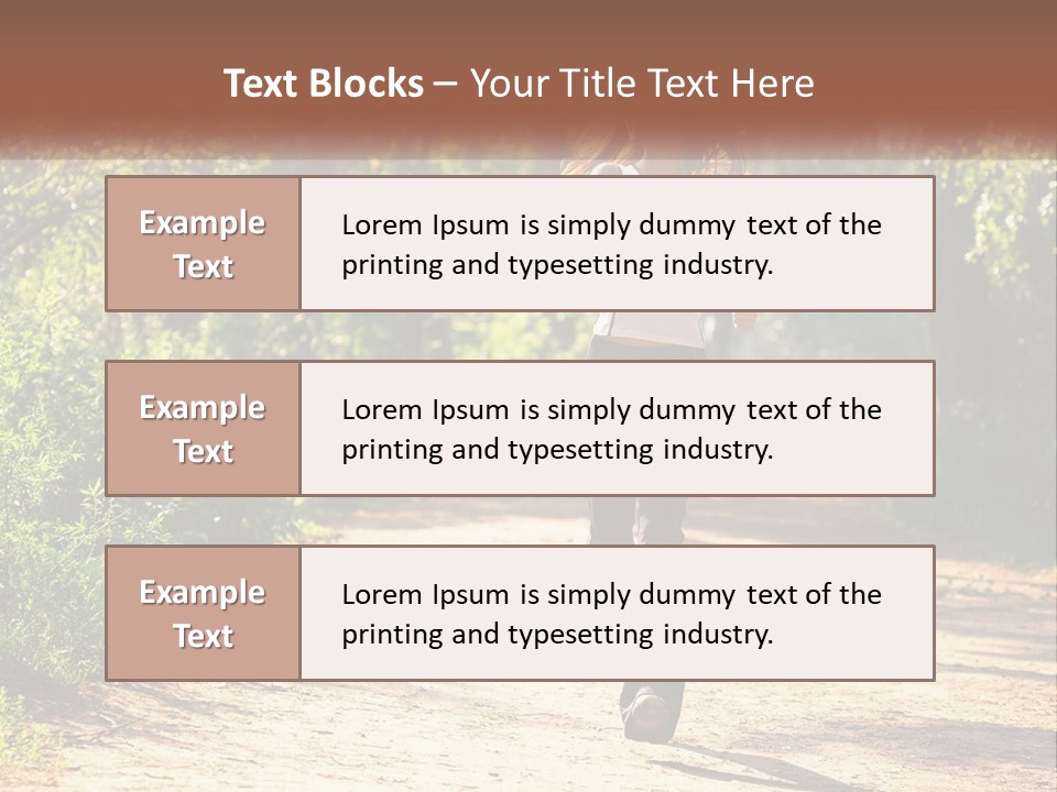 Shape Legs Road PowerPoint Template