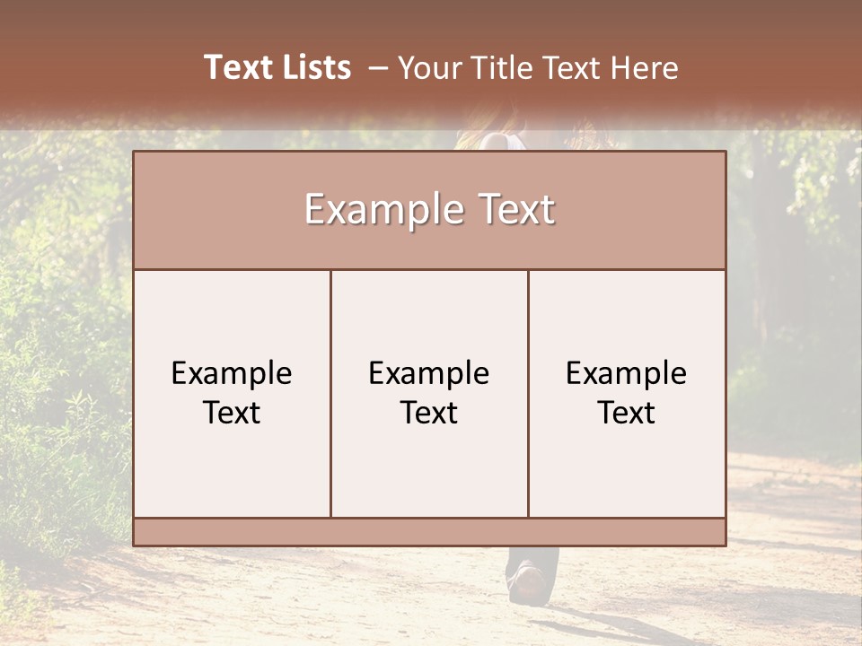Shape Legs Road PowerPoint Template