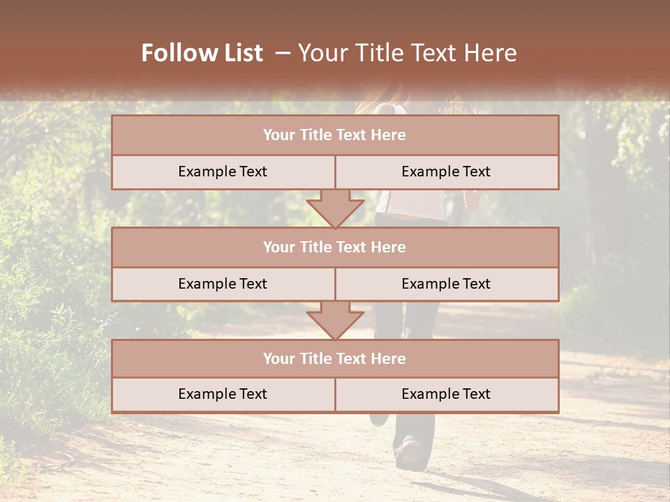 Shape Legs Road PowerPoint Template