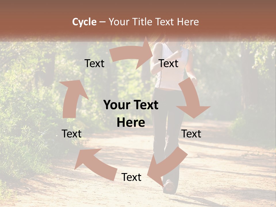 Shape Legs Road PowerPoint Template