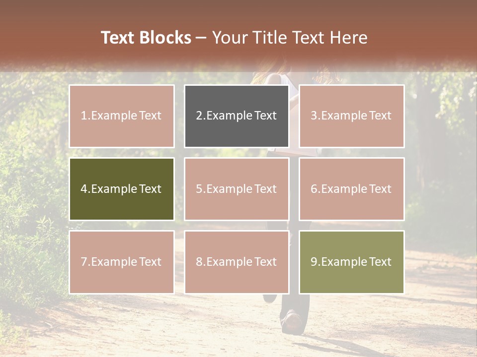 Shape Legs Road PowerPoint Template