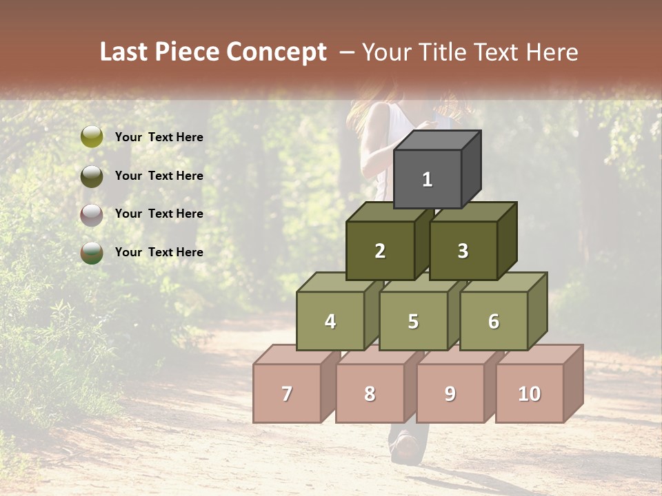 Shape Legs Road PowerPoint Template