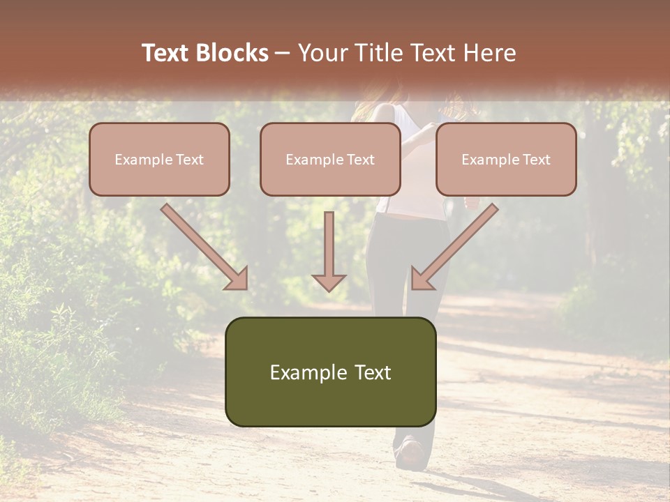 Shape Legs Road PowerPoint Template
