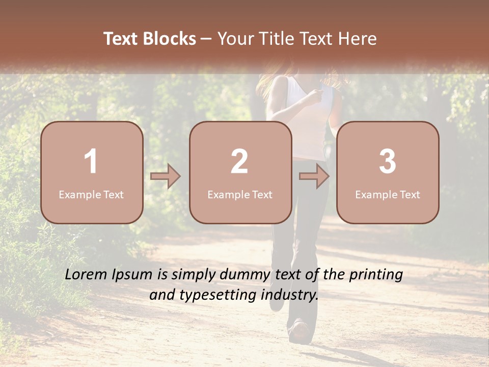 Shape Legs Road PowerPoint Template