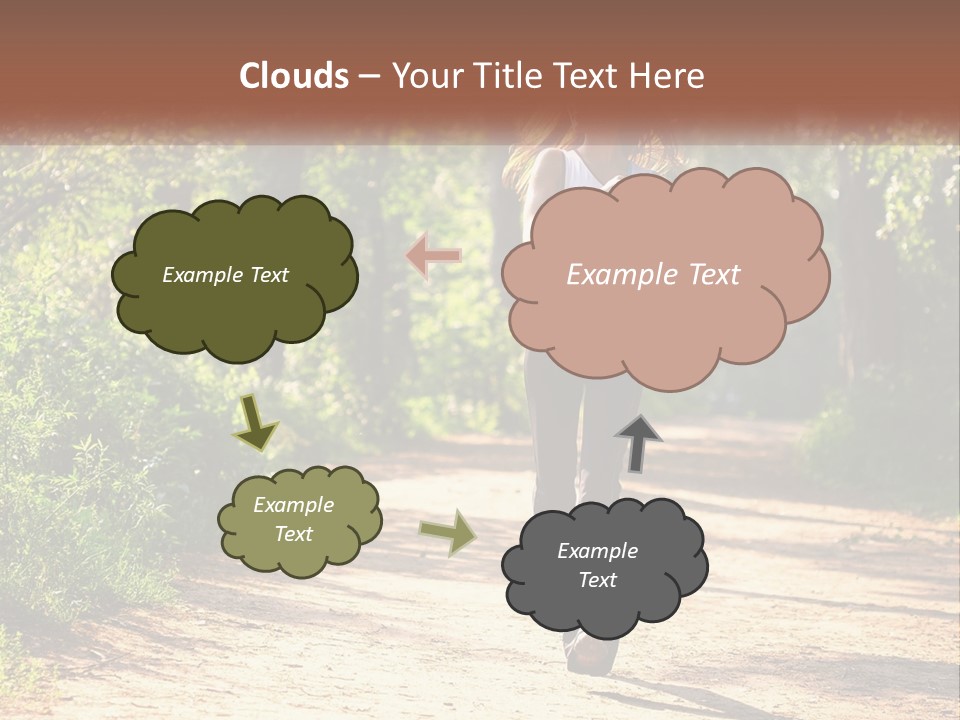 Shape Legs Road PowerPoint Template