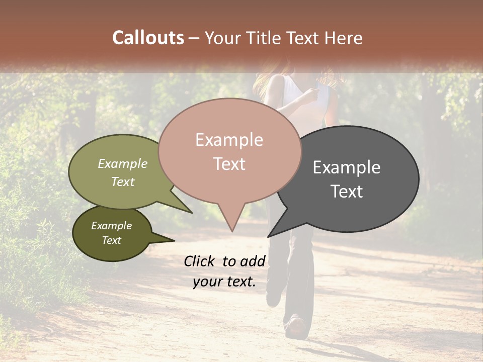 Shape Legs Road PowerPoint Template