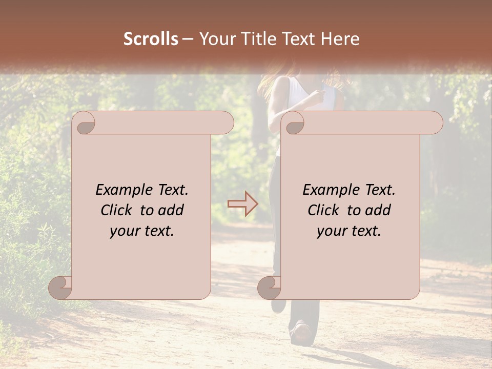 Shape Legs Road PowerPoint Template