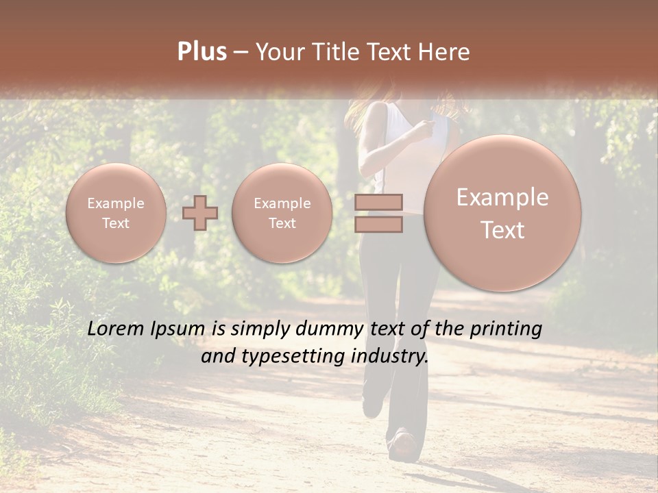 Shape Legs Road PowerPoint Template