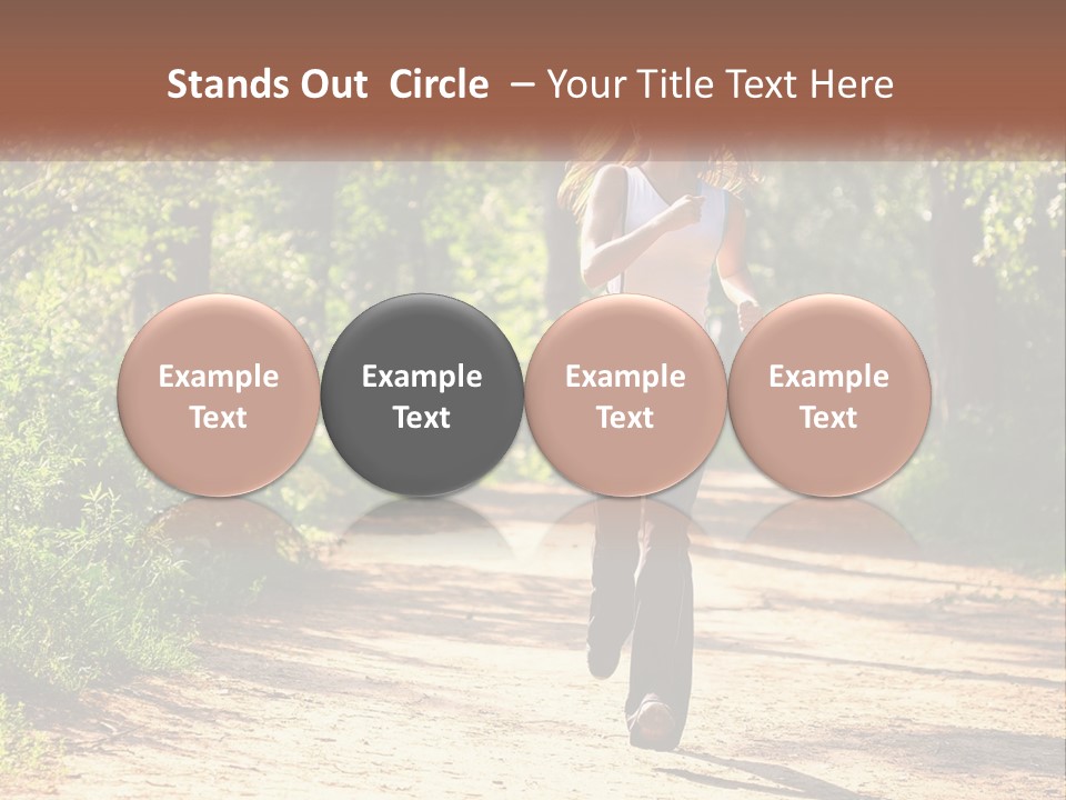 Shape Legs Road PowerPoint Template