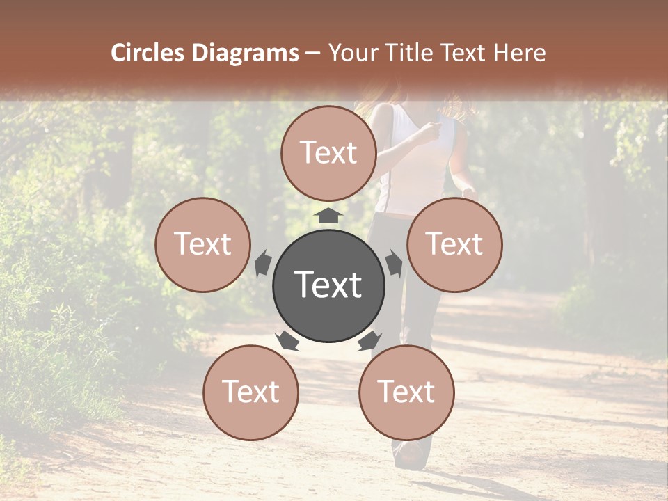 Shape Legs Road PowerPoint Template