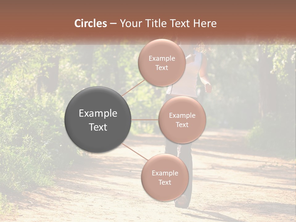 Shape Legs Road PowerPoint Template