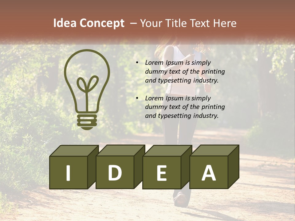 Shape Legs Road PowerPoint Template