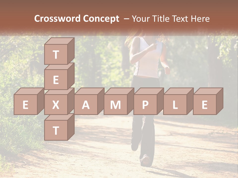 Shape Legs Road PowerPoint Template