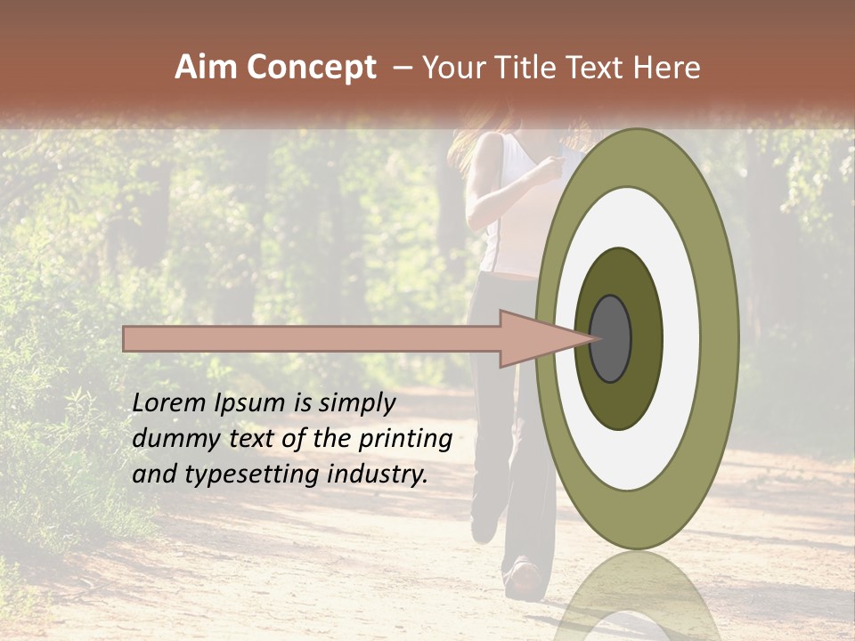 Shape Legs Road PowerPoint Template