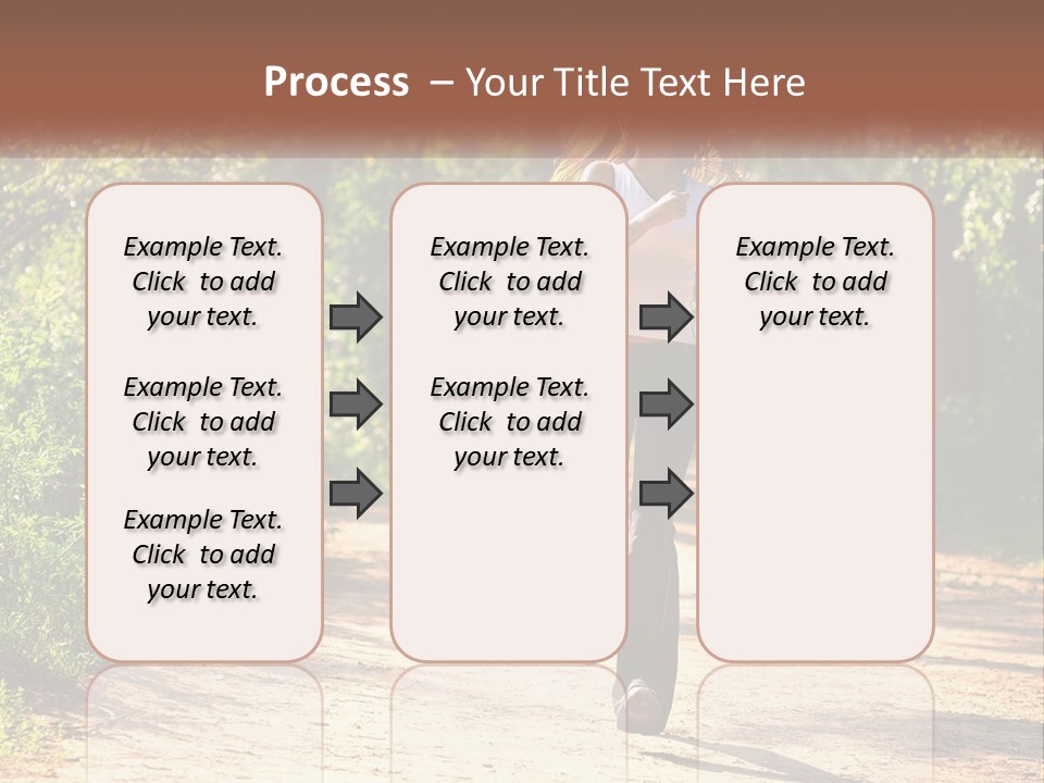 Shape Legs Road PowerPoint Template