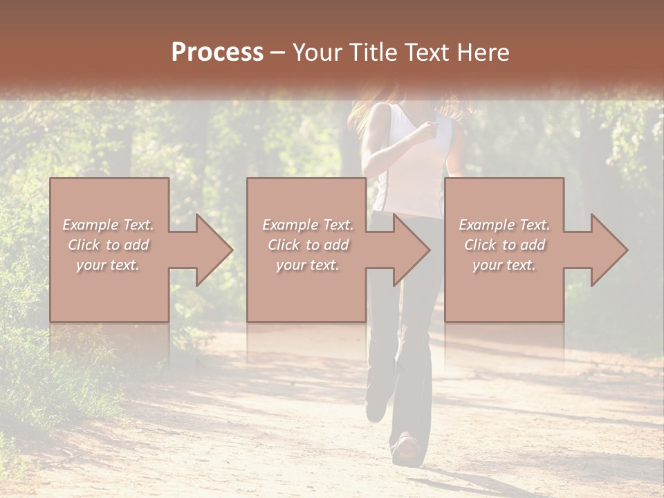 Shape Legs Road PowerPoint Template