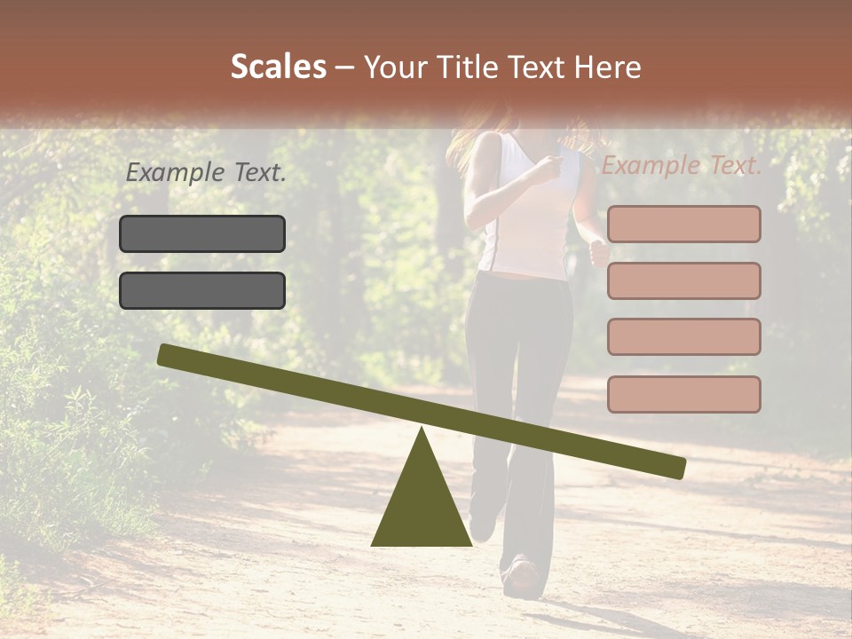 Shape Legs Road PowerPoint Template