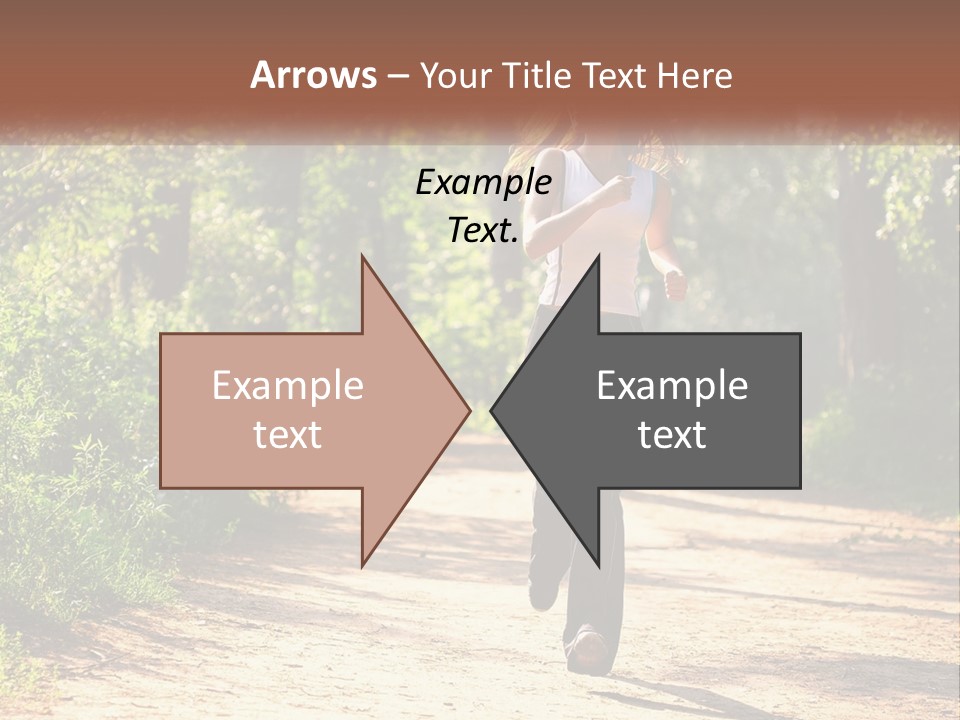 Shape Legs Road PowerPoint Template