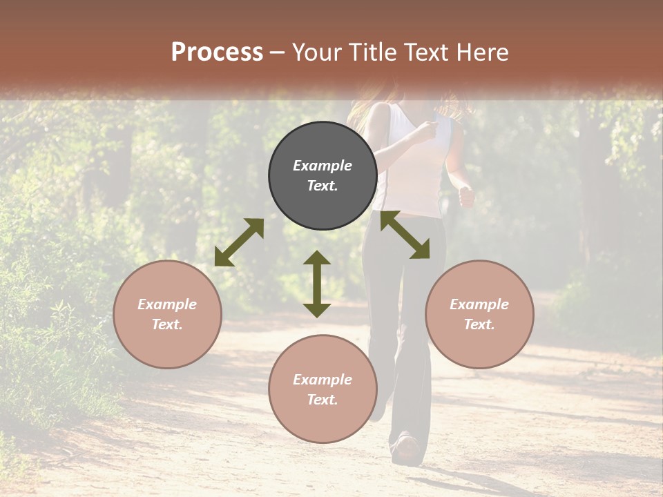 Shape Legs Road PowerPoint Template