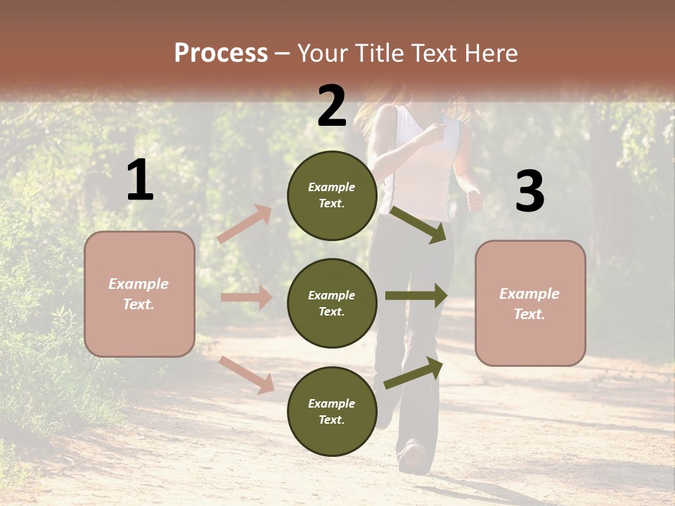 Shape Legs Road PowerPoint Template