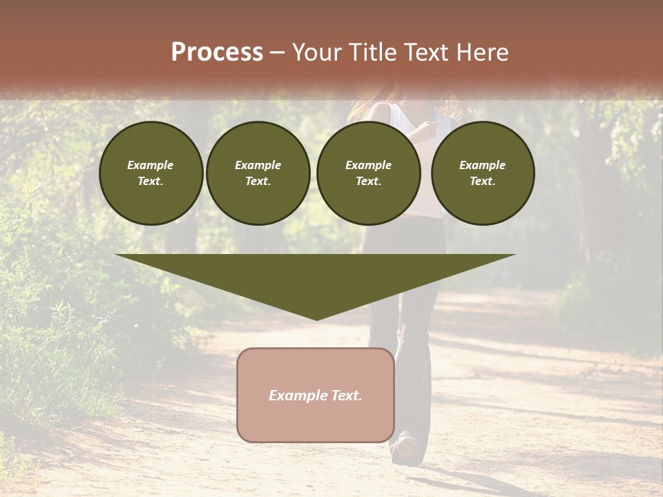 Shape Legs Road PowerPoint Template