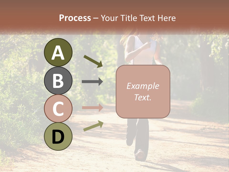 Shape Legs Road PowerPoint Template