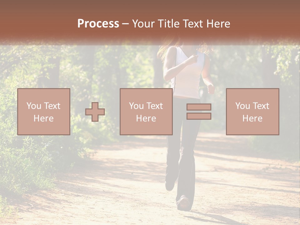 Shape Legs Road PowerPoint Template