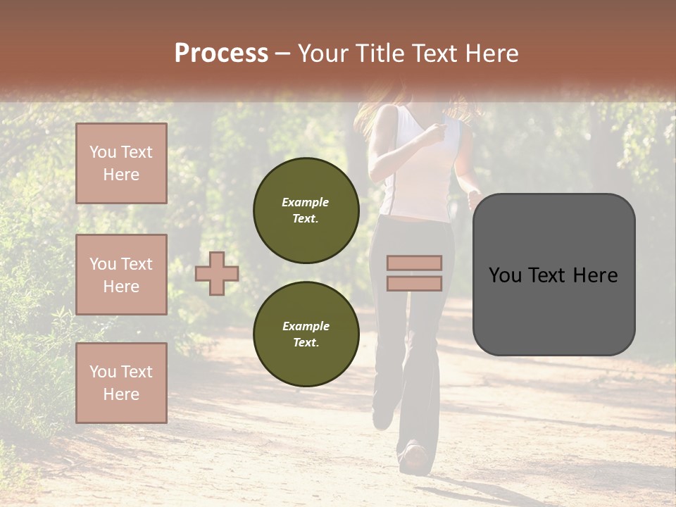 Shape Legs Road PowerPoint Template
