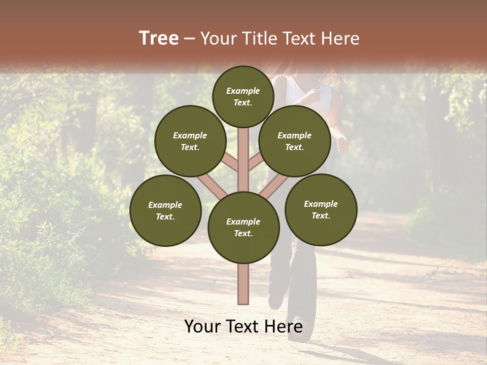 Shape Legs Road PowerPoint Template