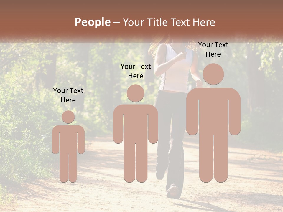 Shape Legs Road PowerPoint Template