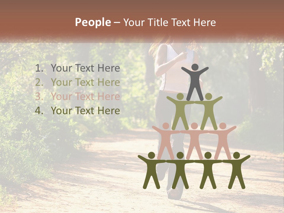 Shape Legs Road PowerPoint Template