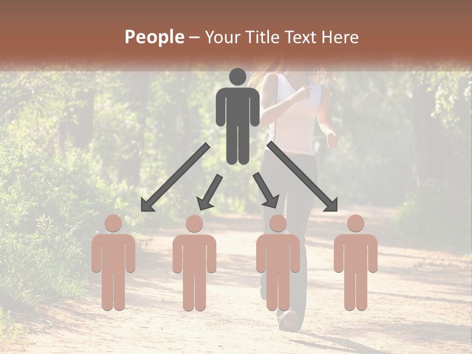 Shape Legs Road PowerPoint Template