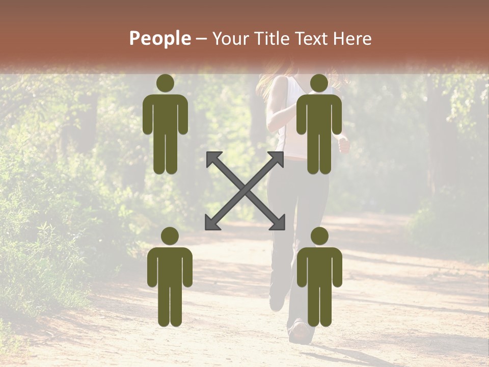 Shape Legs Road PowerPoint Template